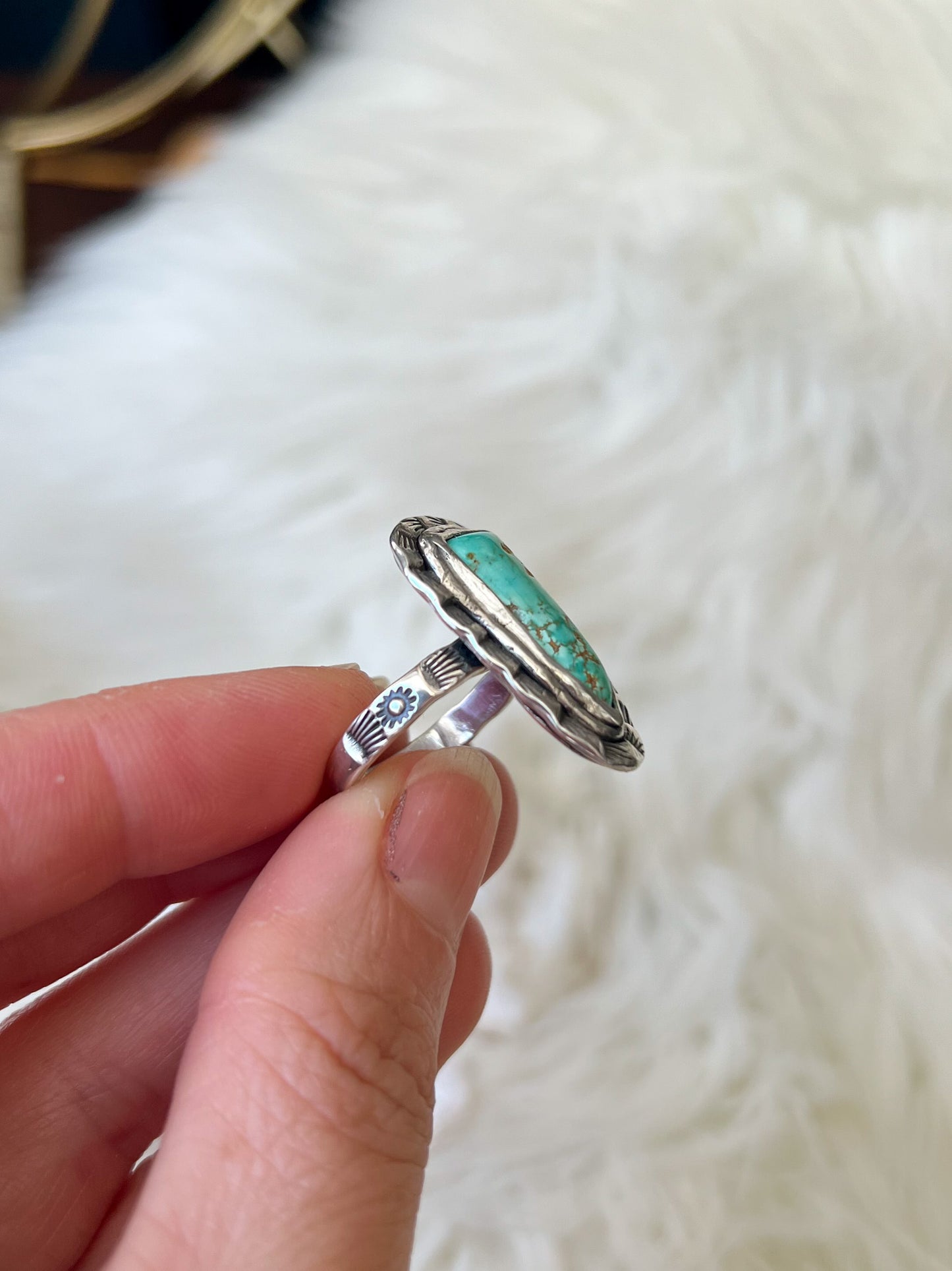 Carico Lake Turquoise Ring